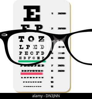 vector Snellen eye test chart Stock Vector Image & Art - Alamy