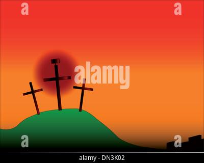 Easter Crosses Stock Vector