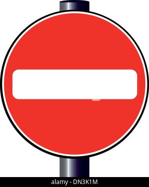 No Entry Stock Vector