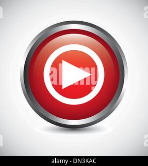 play button Stock Vector