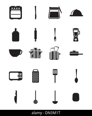 kitchen icons Stock Vector