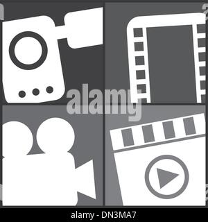 video icons Stock Vector