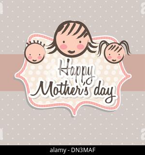 happy mothers day Stock Vector