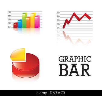 graphic bar Stock Vector