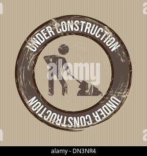 under construction Stock Vector