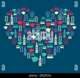 london elements Stock Vector