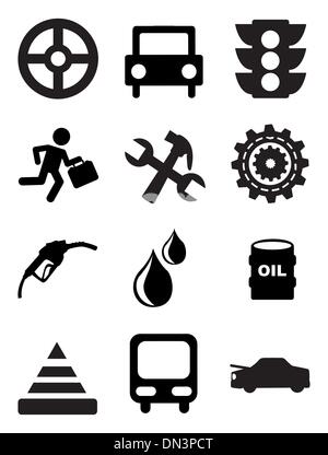 car maintenance and repair icons Stock Vector