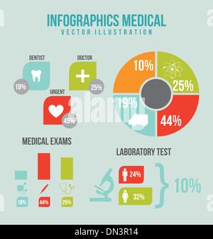 infographics medical Stock Vector