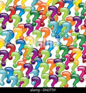 questions icons Stock Vector