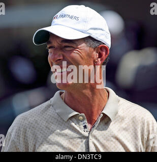 Oct 18, 2006; San Antonio, TX, USA; CHIP BECK keeps a smile while readying for the pro am event at Oak Hills Wednesday.   Mandatory Credit: Photo by Tom Reel/San Antonio Express-News/ZUMA Press. (©) Copyright 2006 by San Antonio Express-News Stock Photo