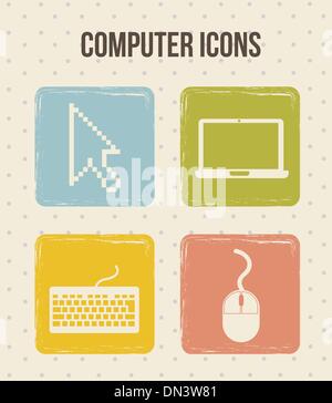 computer icons Stock Vector