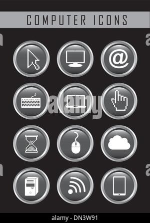 computer icons Stock Vector