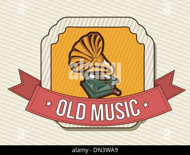 gramophone Stock Vector