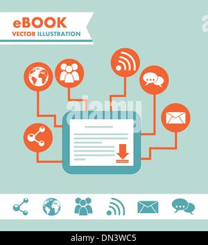 ebook Stock Vector