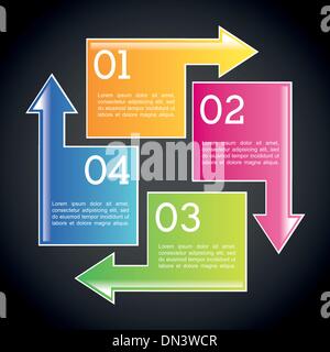 arrows infographics Stock Vector