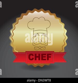 chef icon Stock Vector