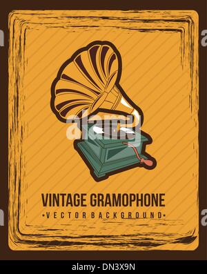 gramophone Stock Vector