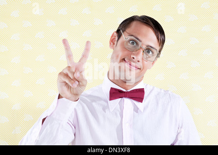 Geek Peace Stock Photo