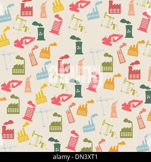 industry icons Stock Vector