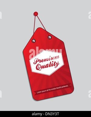 premium quality label Stock Vector