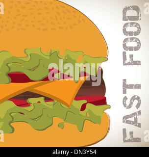 vector of burger Stock Vector Image & Art - Alamy