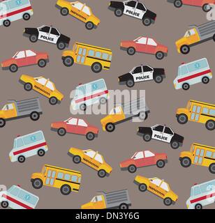 cars pattern Stock Vector