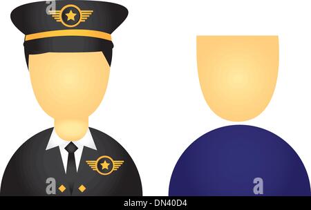 pilot icons Stock Vector