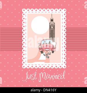 just married Stock Vector