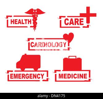 medical seal Stock Vector