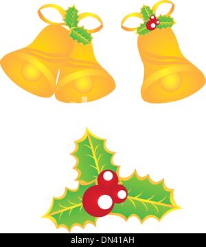 gold bells Stock Vector