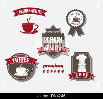 coffee labels Stock Vector