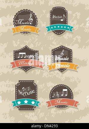 music tags Stock Vector