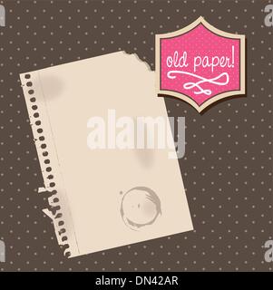 old paper Stock Vector