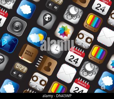 Vector illustration of a clock with weather icons Stock Vector Image ...