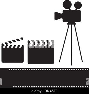 Set of movie design elements and cinema icons Stock Vector Image & Art ...