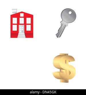 real estates icons Stock Vector