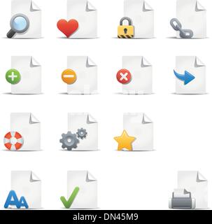 Professional Icon Set / Pages Stock Vector