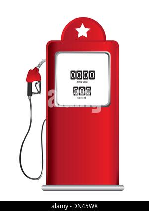 gasoline pump Stock Vector