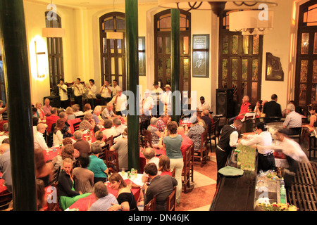 Buena Vista Social Club at Café Taberna, Old Havana (La Habana Vieja), Cuba, Caribbean Sea, Central America Stock Photo