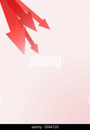 reddish arrows background Stock Vector