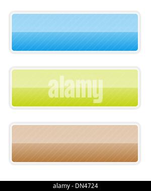 glossy button set Stock Vector