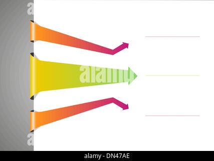 three arrows Stock Vector