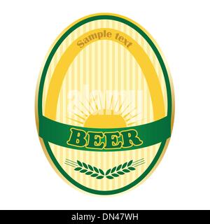 Beer label design. Stock Vector