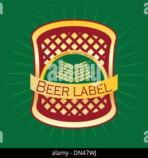 Beer label design. Stock Vector