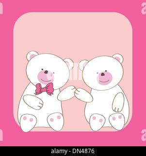 cute bears teddy couple characters Stock Vector Image & Art - Alamy