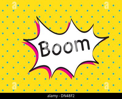 Boom background Stock Vector