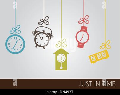 Clock icons Stock Vector
