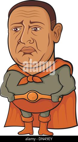 Sad Superhero Stock Vector