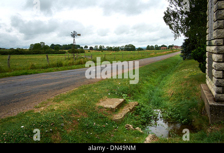 The source of the Meuse (Maas) river in Pouilly-en-Bassigny, France Stock Photo