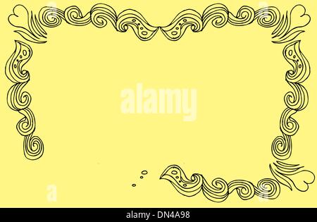 tattoo tribal frame vector art Stock Vector
